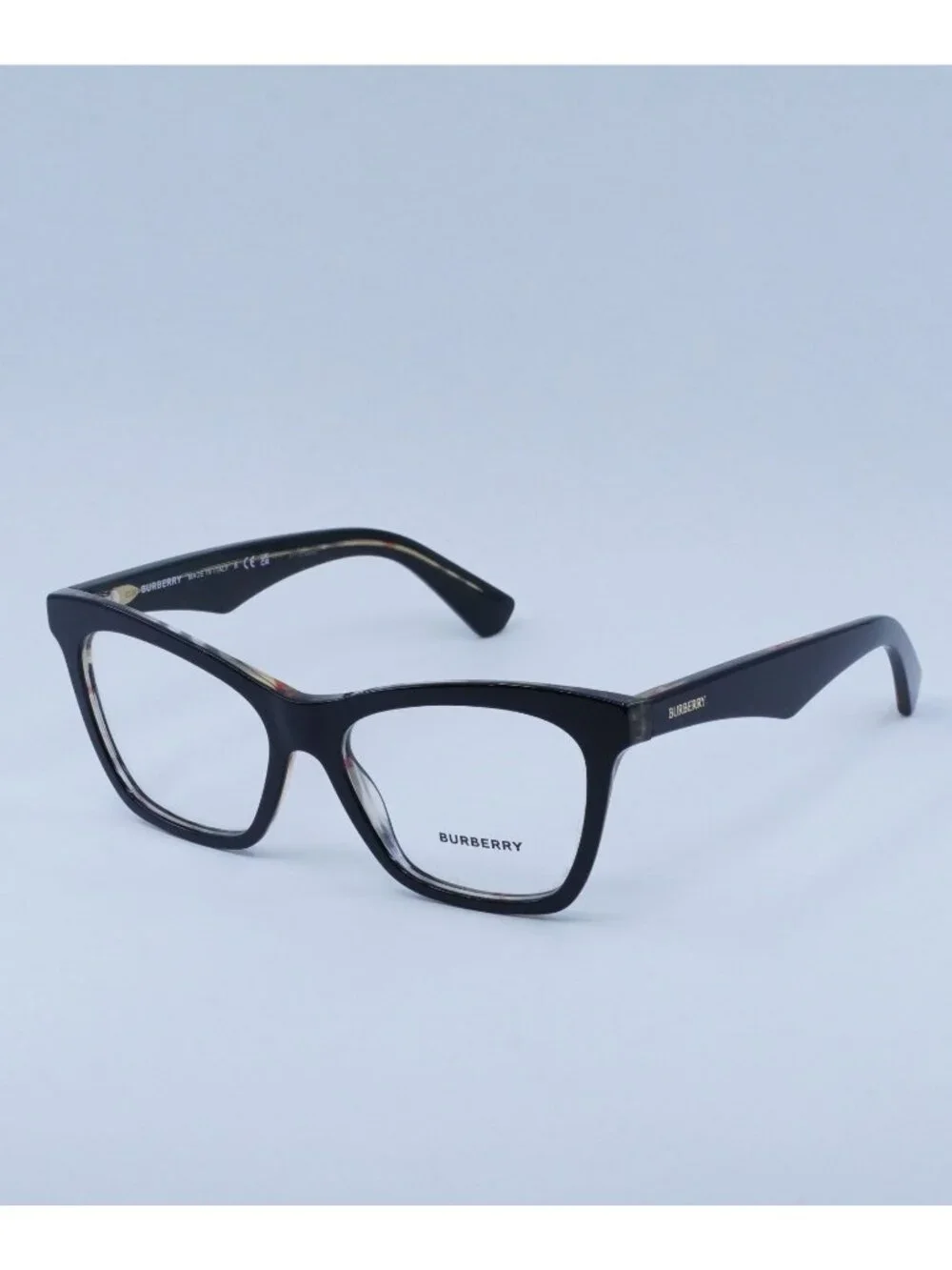 Burberry BE2416 4121 Eyeglasses Black 52mm Cat Eye Frame